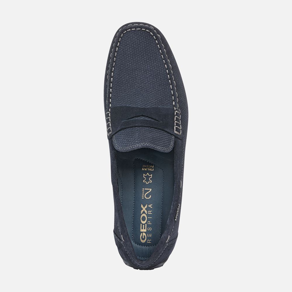 Mocassins Geox Homem Azul Marinho - Moner 2Fit - COZJQ0498